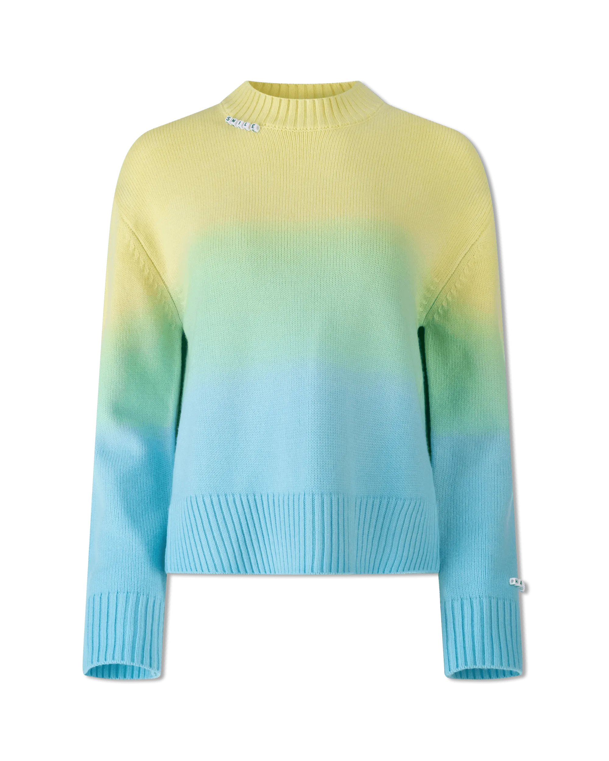 Women's Holiday Apparel Dip Dye Crewneck Sweater