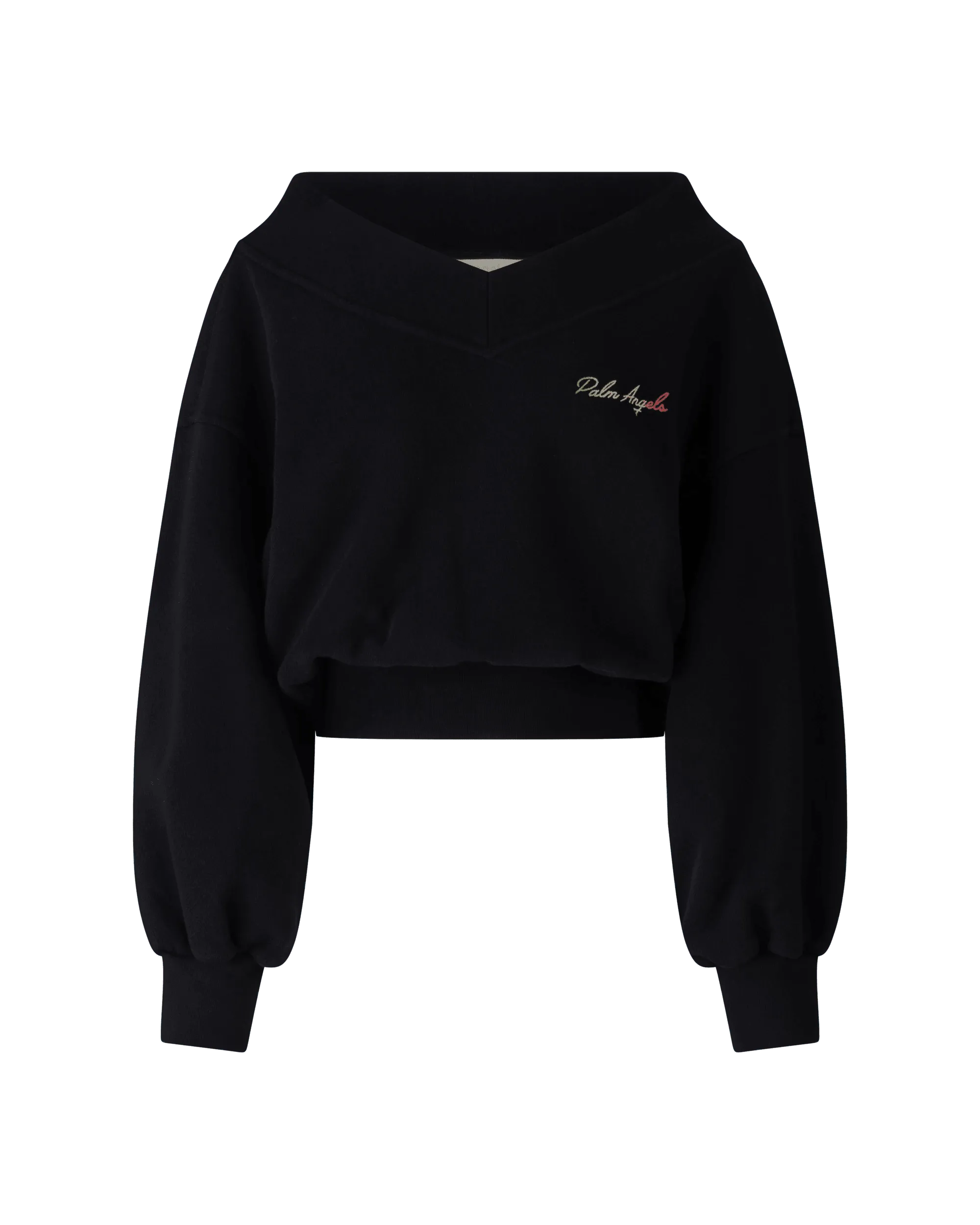 Women's Occasion Wear Clothes Miami Logo Off-Shoulder Sweatshirt