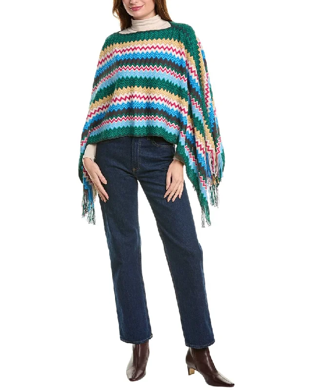 Women's Outerwear Garments Missoni Wool-Blend Poncho