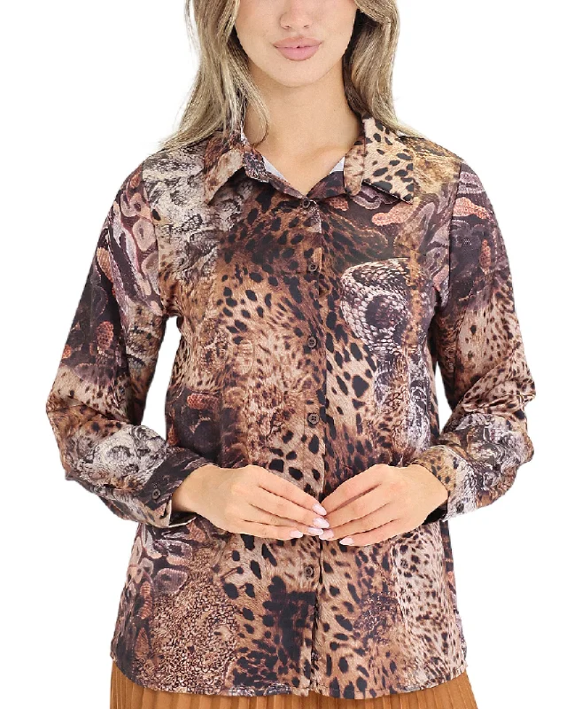 Casual Clothes For Women Animal Print Blouse