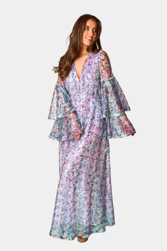 Timeless Women's Garments Colette Long Sleeve Maxi Dress -  Flash
