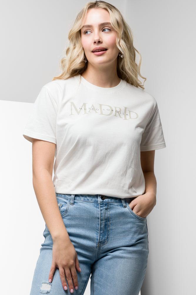 Women's Seasonal Clothing Madrid Printed T Shirt Milk