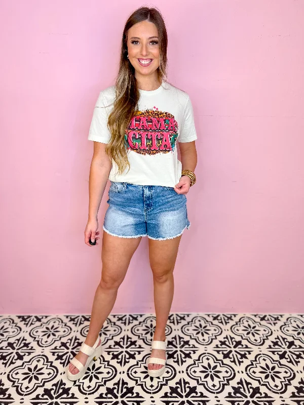 Women's Comfortable Lounge Outfit Mamacita-Leopard Tee