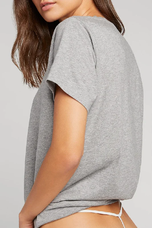 Elegant Clothing For Women Uniform Crew Tee in Heather Grey