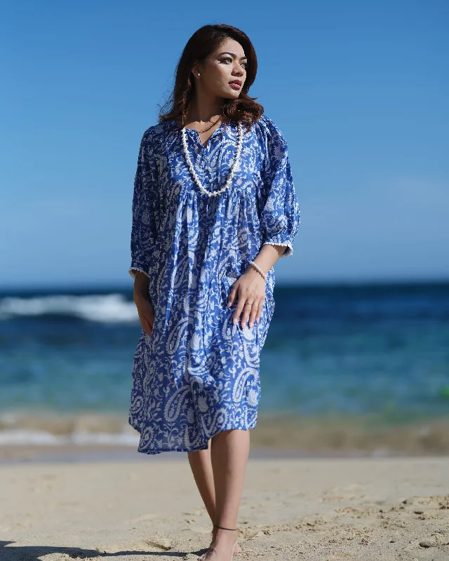 Fashionable Women's Clothing Hawa Midi- Sea Breeze