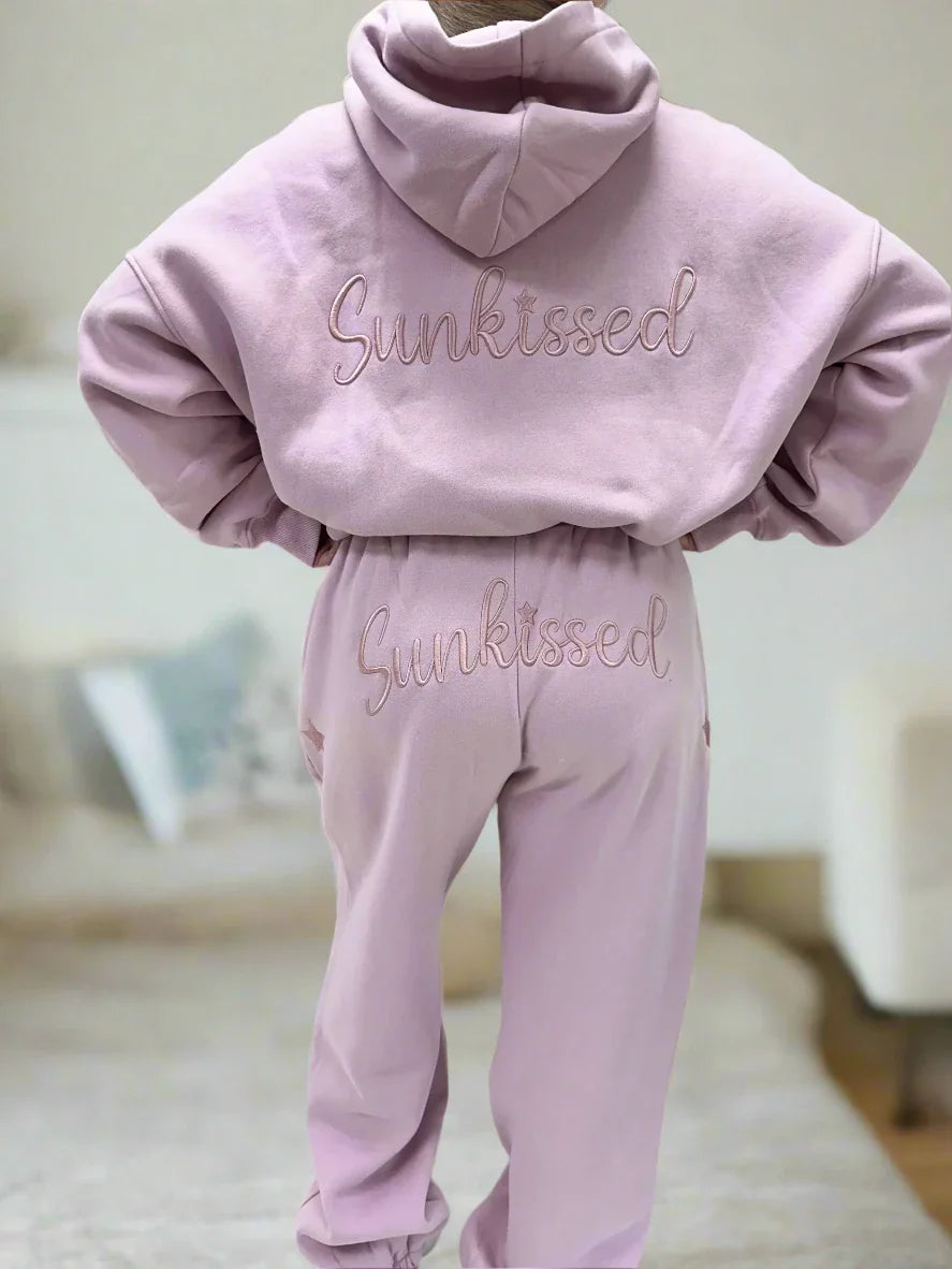 Charming Everyday Clothing For Women Sunkissed Coconut Script Hoodie
