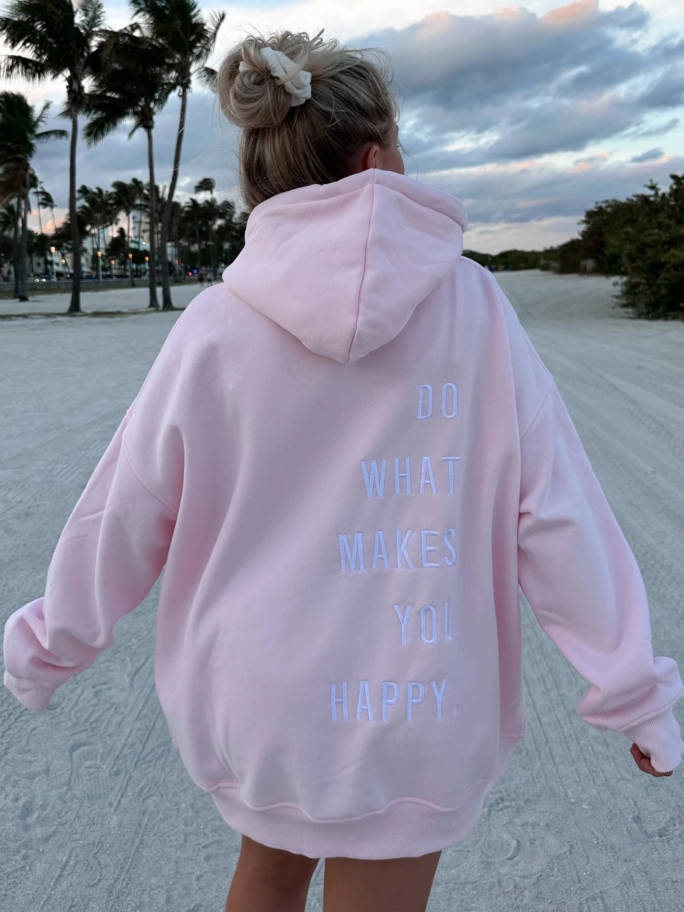 Women's Clothing For Holiday Travel Do What Makes You Happy Hoodie