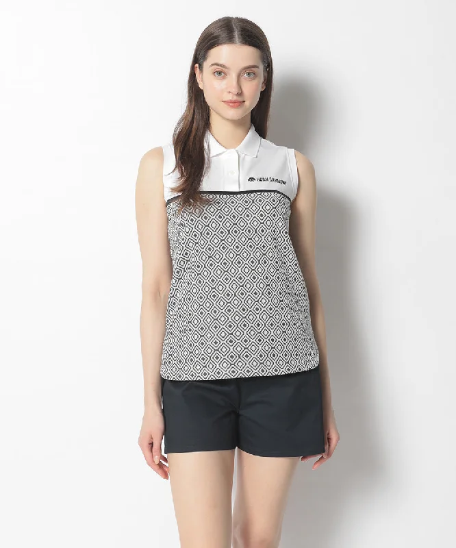 Fashionable Women's Clothing Women's Sand's Sleeveless Polo White