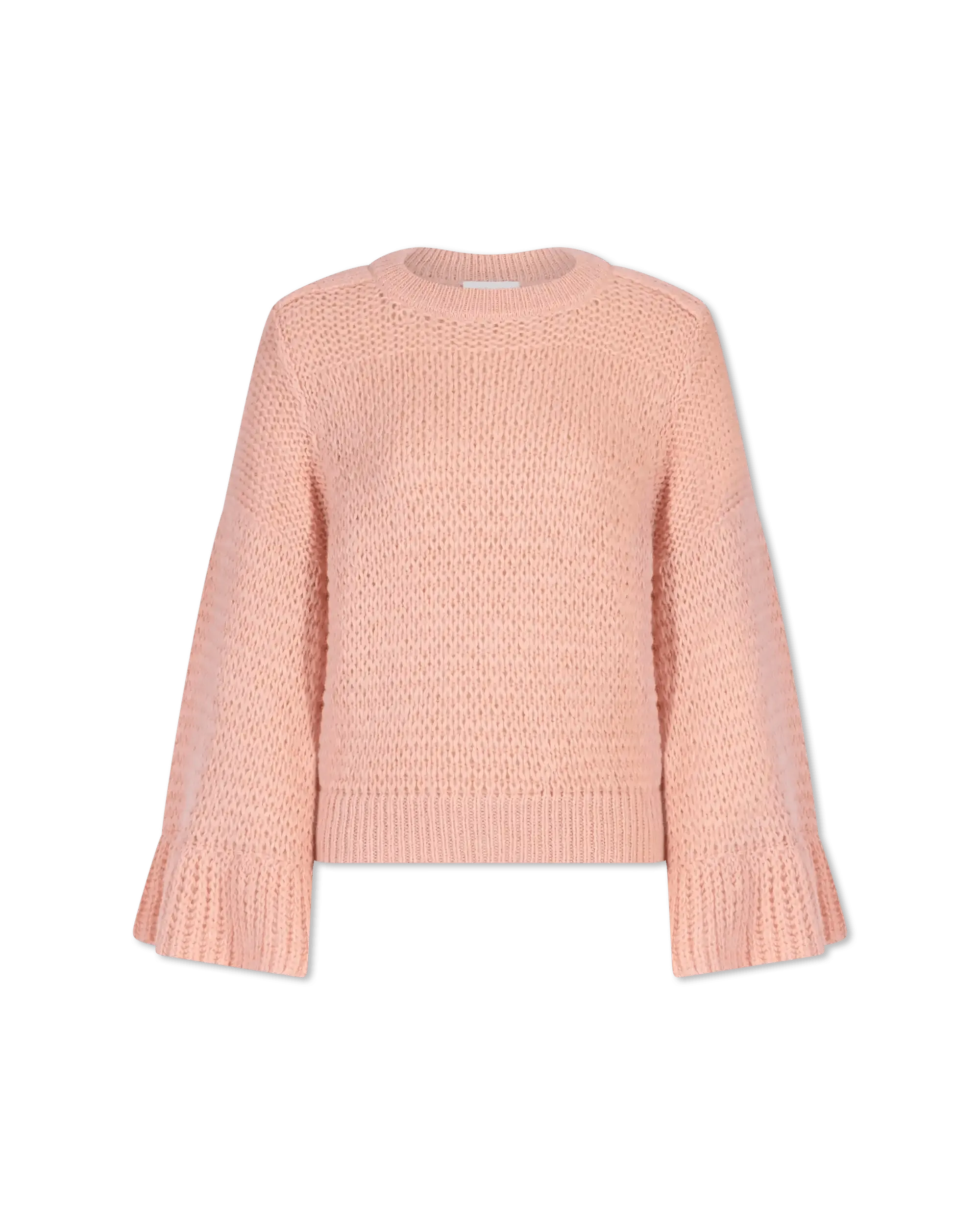 Women's Vacation Clothes Bell Sleeved Cropped Sweater