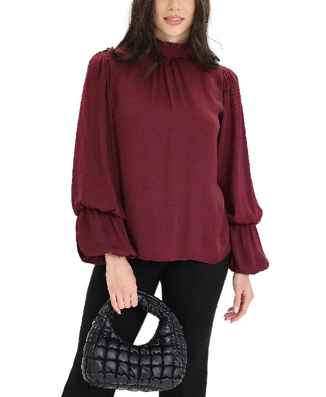 Women's Chic Apparel Blouse w/ Tiered Sleeves