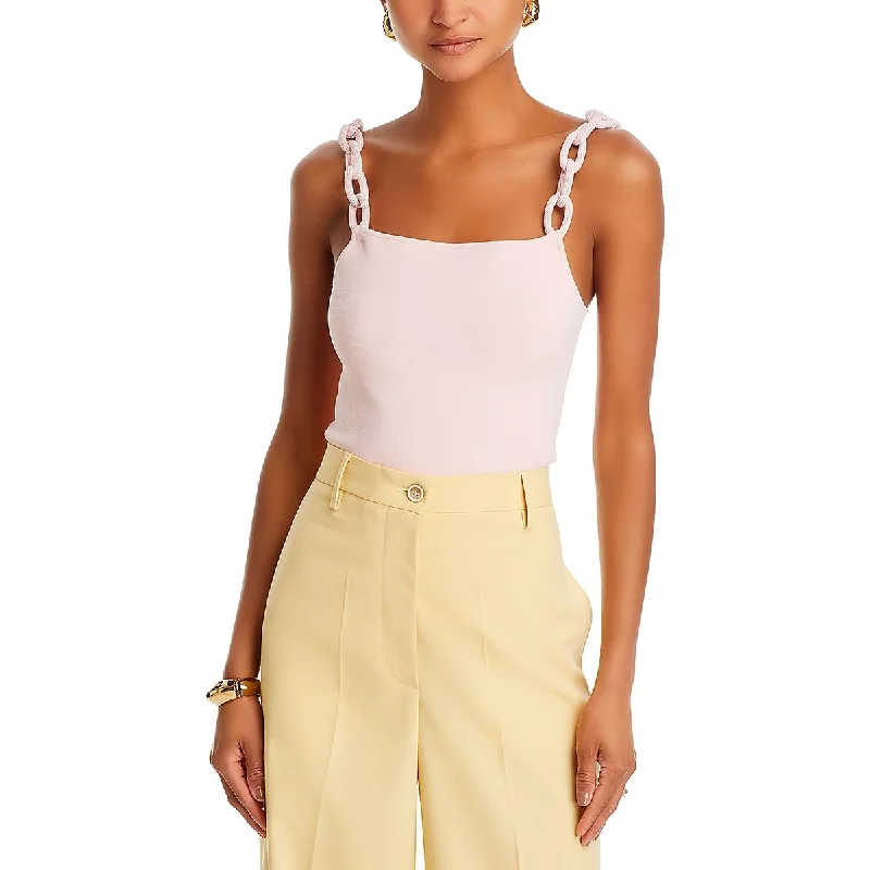 Women's Festive Attire Gretel Womens Stretch Chain Strap Tank Top