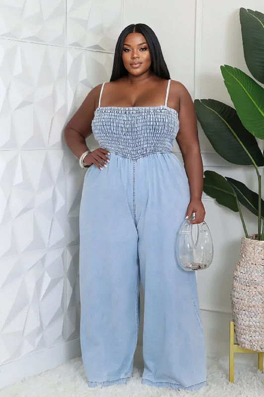 Women's Plus-Size Clothes Blue Lagoon Jumpsuit