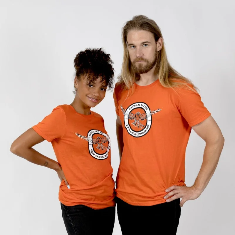 Elegant Women's Evening Garments Muin X Stanfield's Adult Orange T-Shirt - NATIONAL DAY FOR TRUTH AND RECONCILIATION  "OWL"