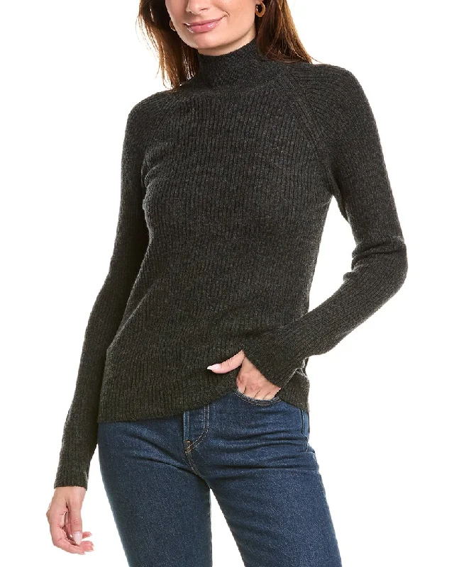 Timeless Women's Clothes Brodie Cashmere Wool & Cashmere-Blend Skinny Mock Neck Jumper