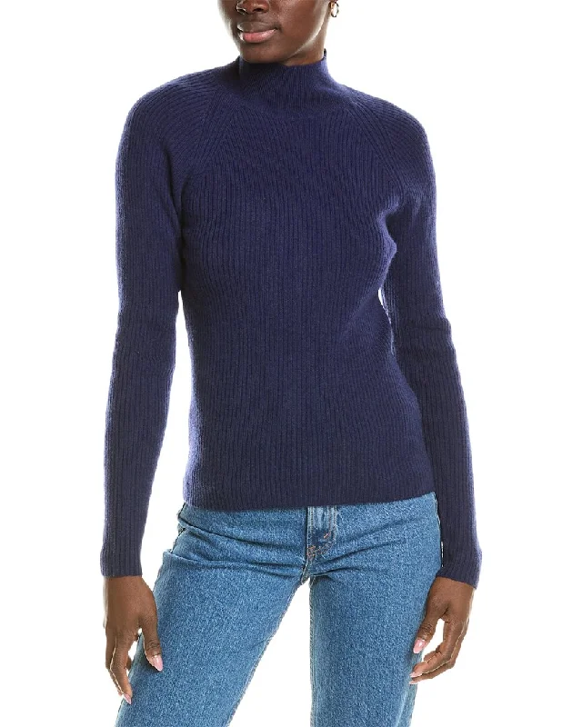 Sustainable Fashion Clothing For Women Brodie Cashmere Wool & Cashmere-Blend Skinny Mock Neck Jumper