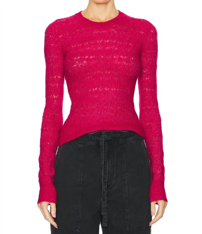 Women's High-Fashion Apparel Acia Sweater In Raspberry