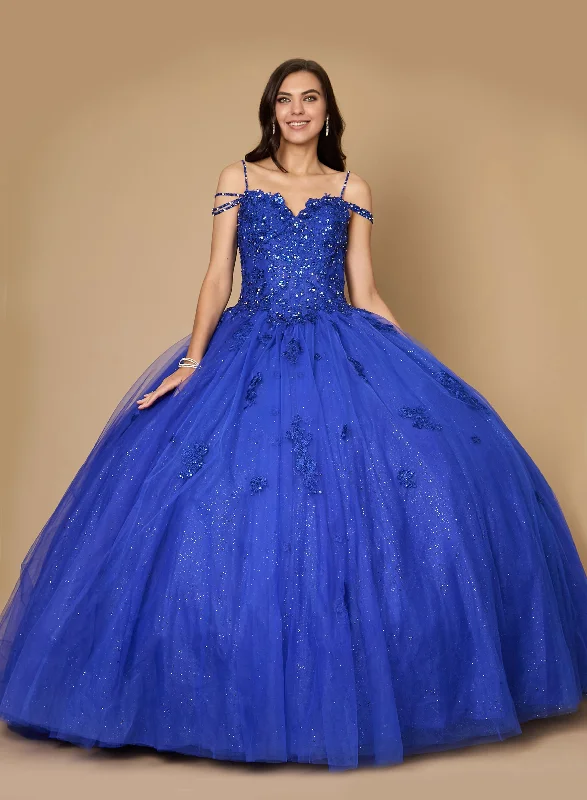 Women's Clothing With Trendy Designs Long Quinceanera Dress Glitter Ball Gown