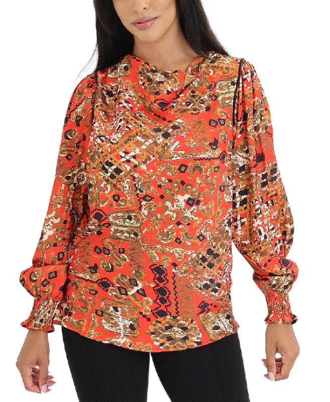 Women's Holiday Clothing Print Blouse