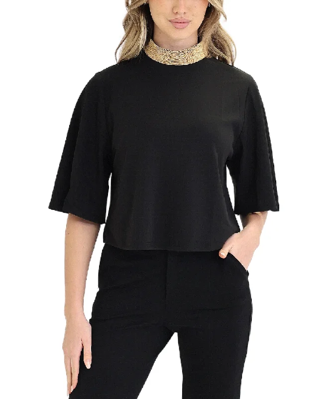 Women's Transitional Garments Mock Neck Blouse