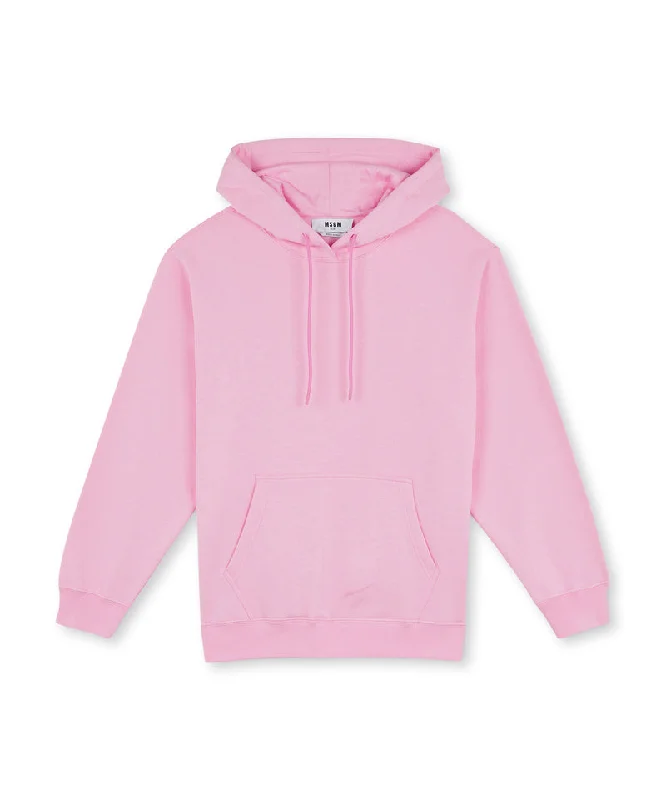 Women's Plus-Size Casual Outfit Oversized sweatshirt with a maxi logo print on the hood PINK