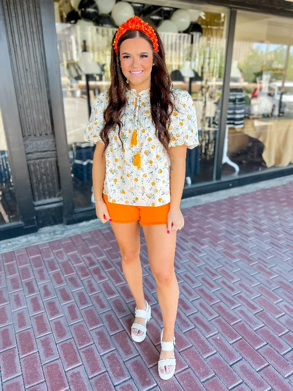 Women's Stylish Casual Garments In The Garden Blouse