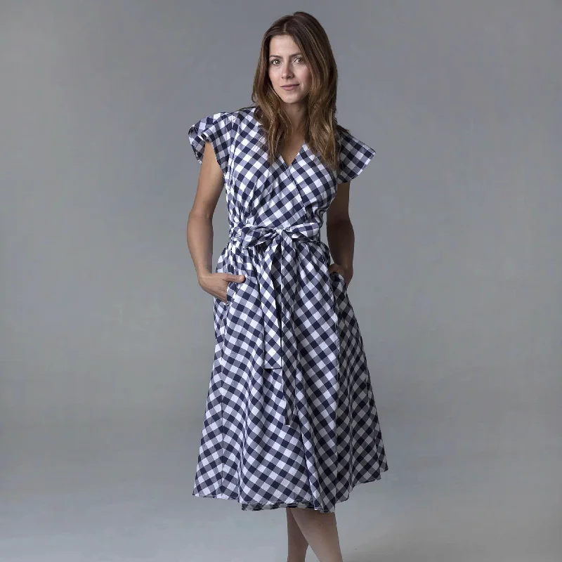 Formal Clothing For Women Short Sleeve Wrap Dress