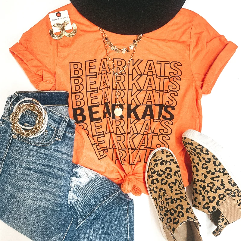 Women's Vintage Attire Bearkat Game Day | Bold Bearkats Short Sleeve Graphic Tee in Orange