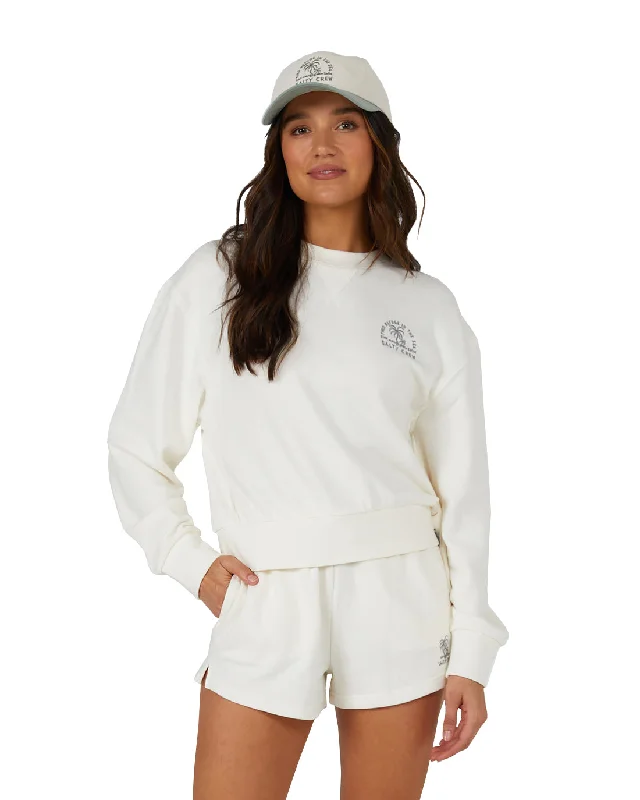 Women's Floral Print Outfit Salty Crew Sand Bar Crewneck Sweatshirt