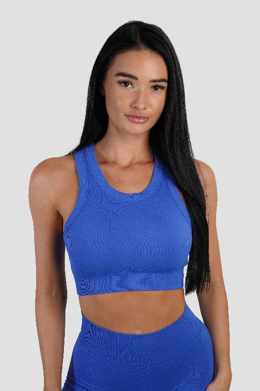 Women's Casual Wear Clothing KTP RIBBED TANK - ELECTRIC BLUE