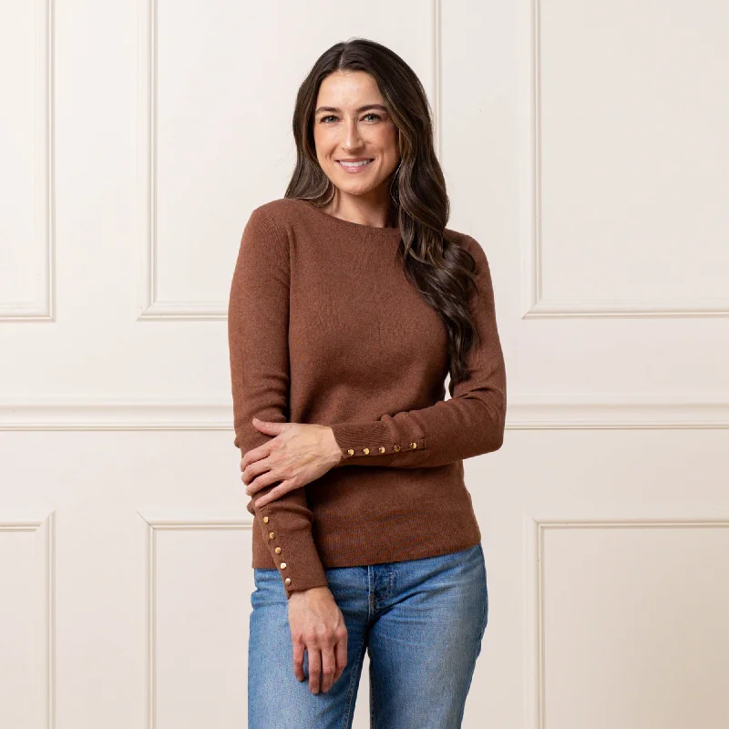 Women's Vintage-Inspired Clothing Rib Knit Sweater Top