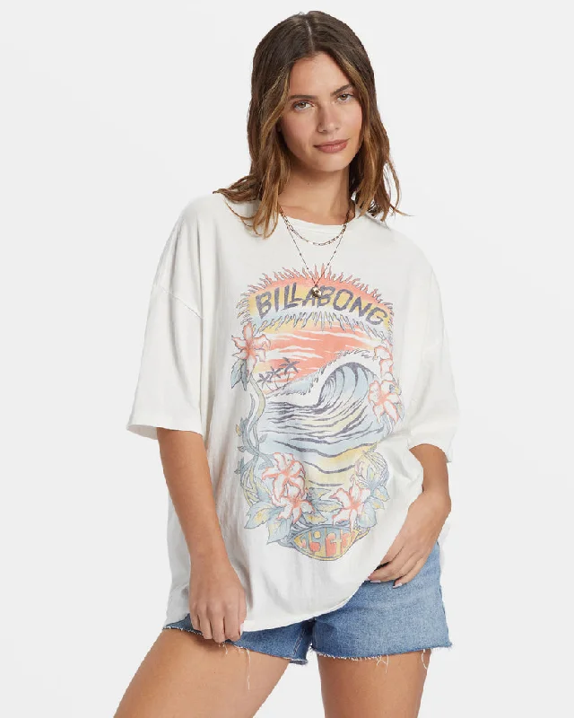 Women's Elegant Apparel Billabong Kissed By The Sun T-Shirt - SALT CRYSTAL