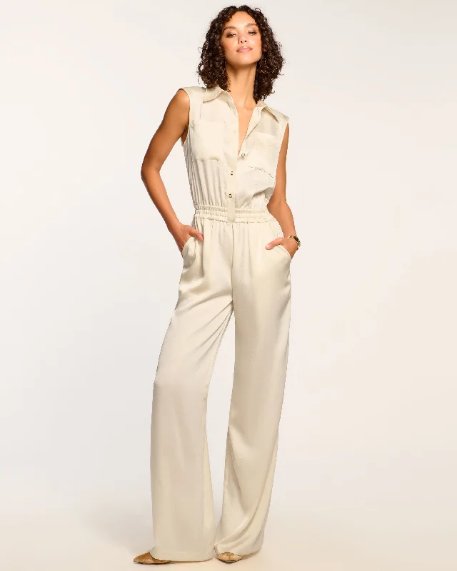 Casual Attire For Women Rabiya Button Down Jumpsuit
