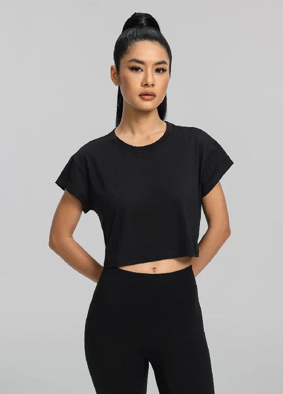 Chic Clothes For Women Cropped Cotton T-Shirt