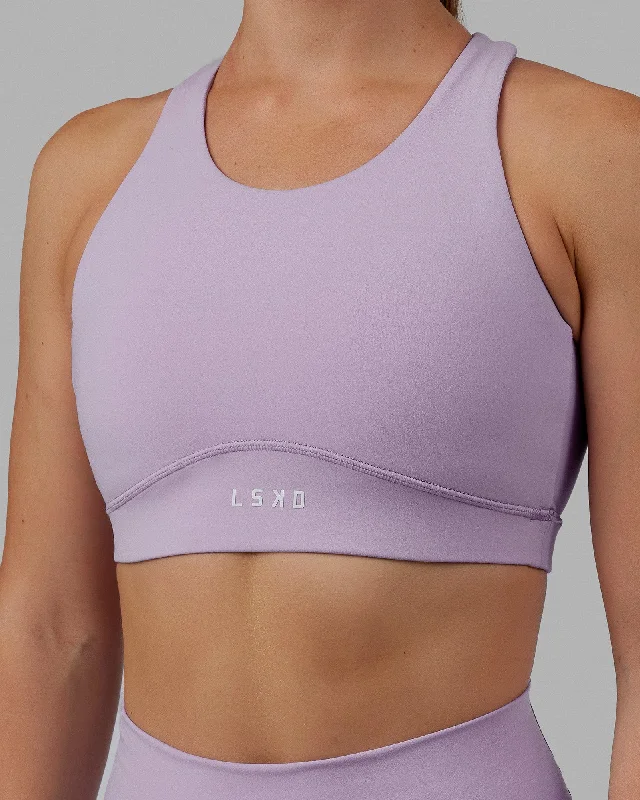 Women's Clothing For Outdoor Activities Fusion Sports Bra - Pale Lilac