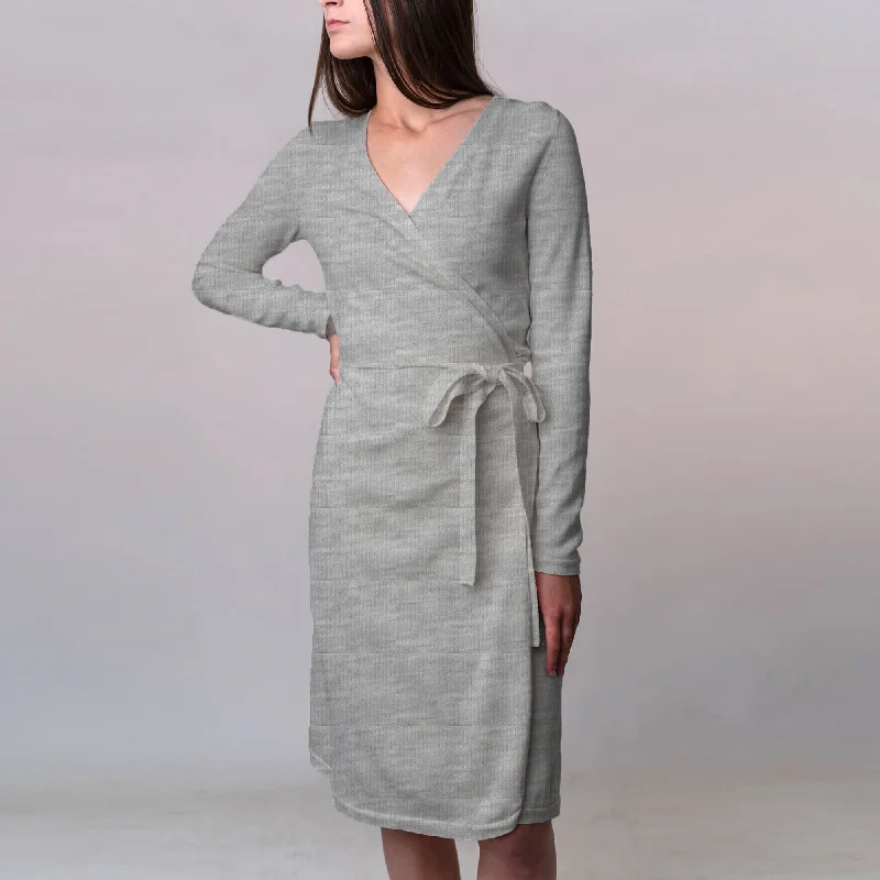 Women's Sporty Chic Clothes Wrap Sweater Dress