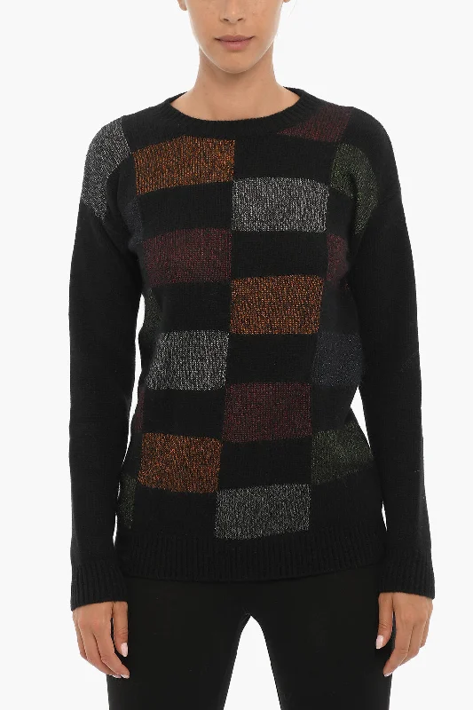 Women's Athletic Clothes Woolrich Crew-neck Sweater with Lurex Details