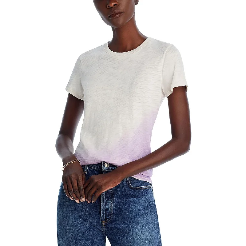 Women's Elegant Evening Attire Womens Ombre Short Sleeve Pullover Top