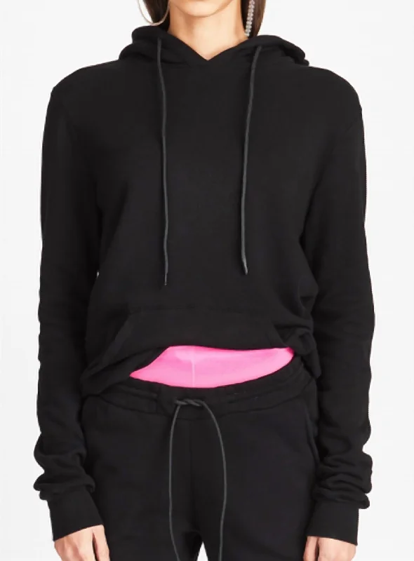 Charming Women's Holiday Apparel Aspen Hoodie In Jet Black