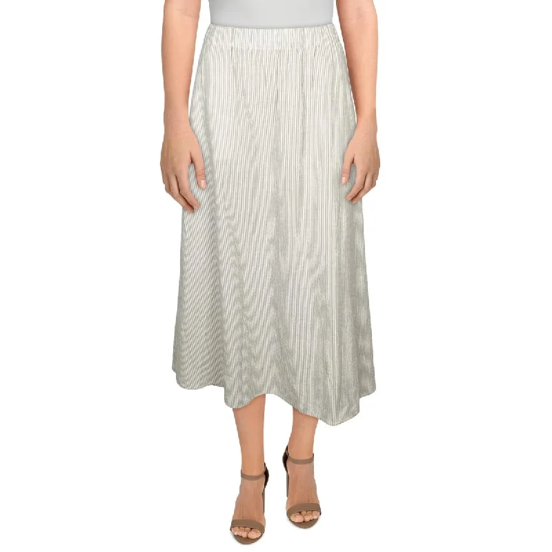 Women's Functional Outdoor Garments Womens Gathered Pin Strip Midi Skirt