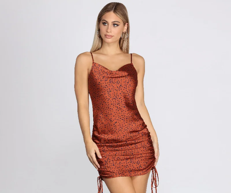 Women's Resort Attire Lavish Leopard Print Midi Dress