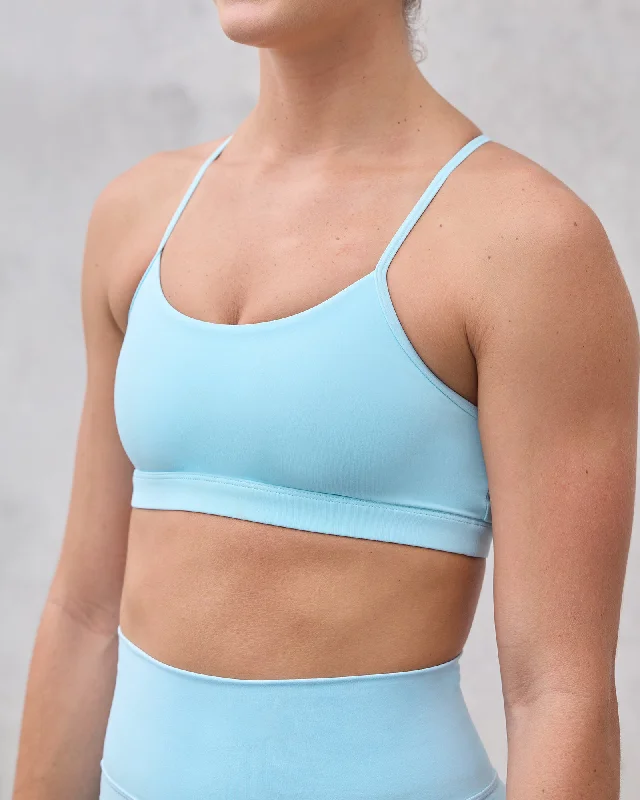 Women's Clothing Glow Sports Bra - Crystal  Blue