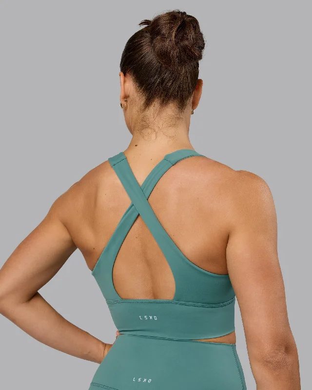 Timeless Women's Clothing Evoke Sports Bra - Sagebrush