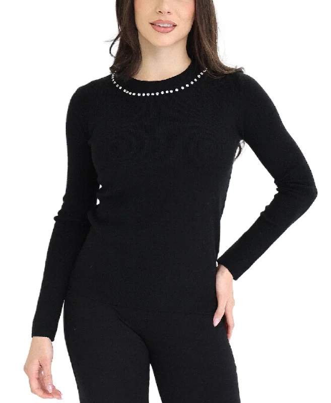 Women's Transitional Attire Sweater w/ Rhinestones
