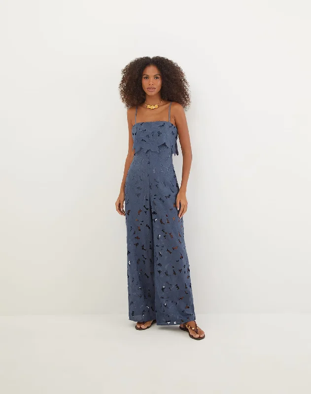 Women's Holiday Clothes Eloah Jumpsuit - Bayside