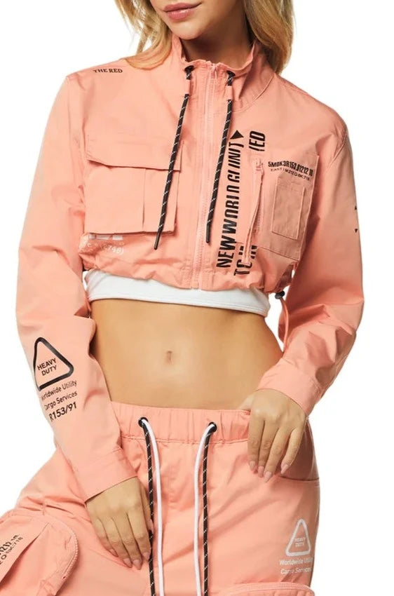 Fashionable Women's Clothes Women's Utility Nylon Jacket