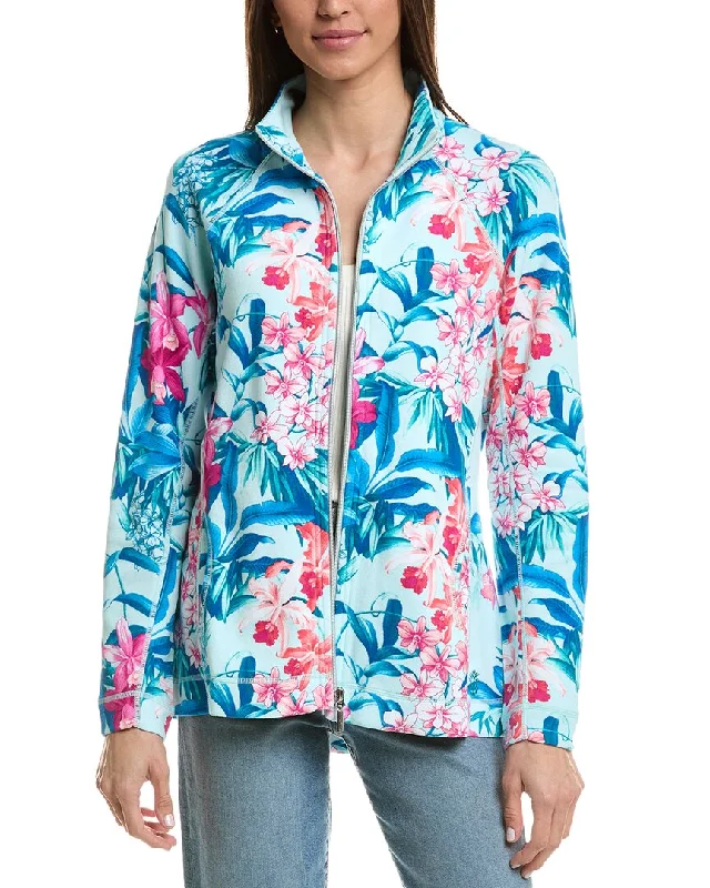 Women's Plus-Size Garments Tommy Bahama Aruba Bloom Bliss Full Zip Jacket