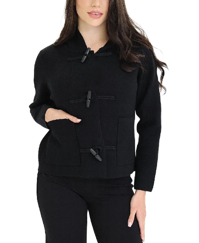 Plus-Size Women's Garments Hooded Sweater Jacket