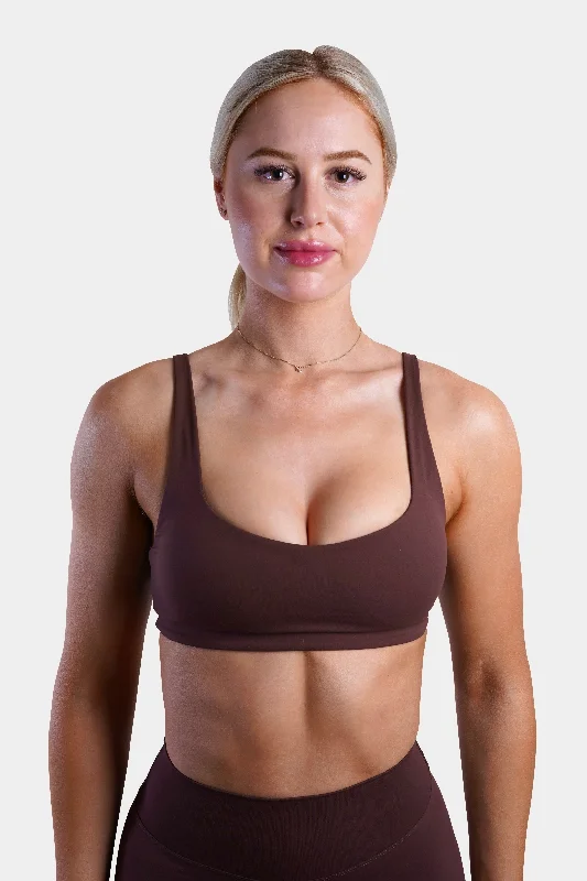 Women's Plus-Size Apparel SLEEK BRA - ESPRESSO