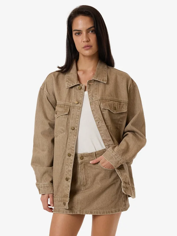Women's Trendy Activewear Apparel THRILLS Morgan Jacket - BREEN STONEWASH