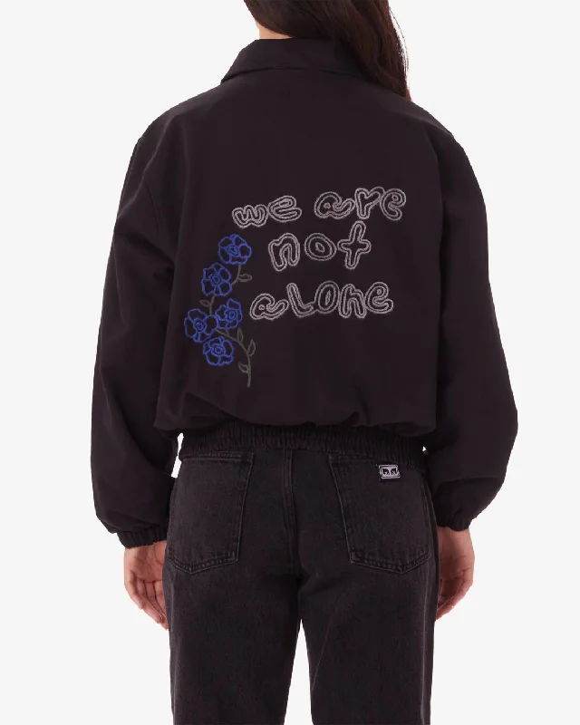 Luxury Women's Clothes Obey GARDEN BLOUSON JACKET - DIGITAL BLACK